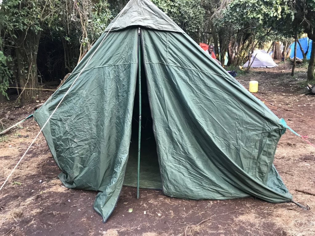 Our mess tent for the week!