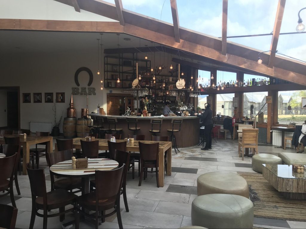 The bar and dining area at Hotel Las Torres