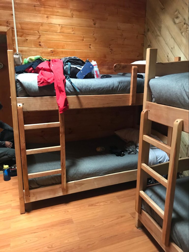 Dormitory style accommodation at Los Cuernos Refugio