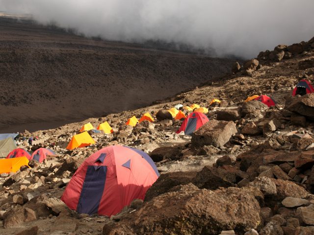Resting at Barafu Camp