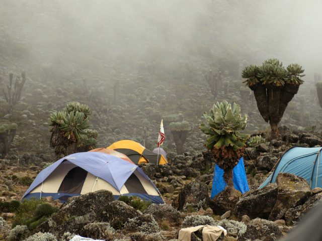 Resting at Barranco Camp