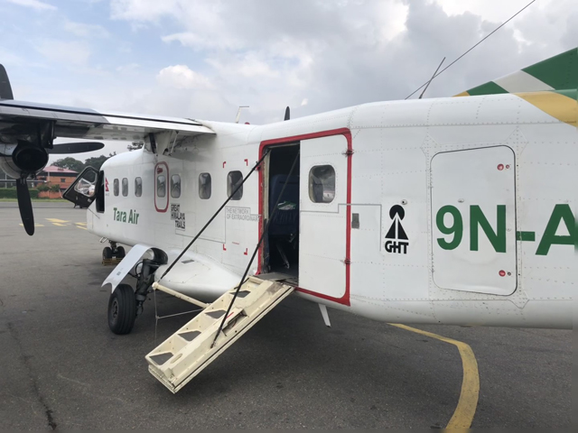 An example of the small aircraft used for Lukla flights