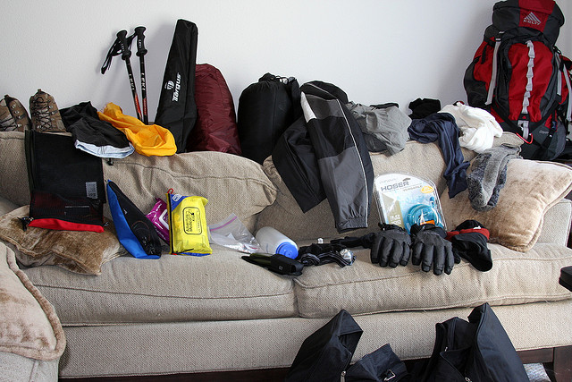 Organizing the Gear for Kilimanjaro