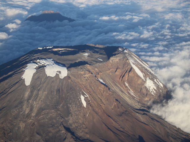 Summit of Kilimanjaro from the Air