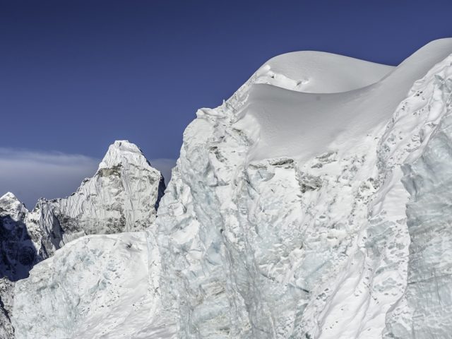 Near the Summit with Ama Dablam in Distance