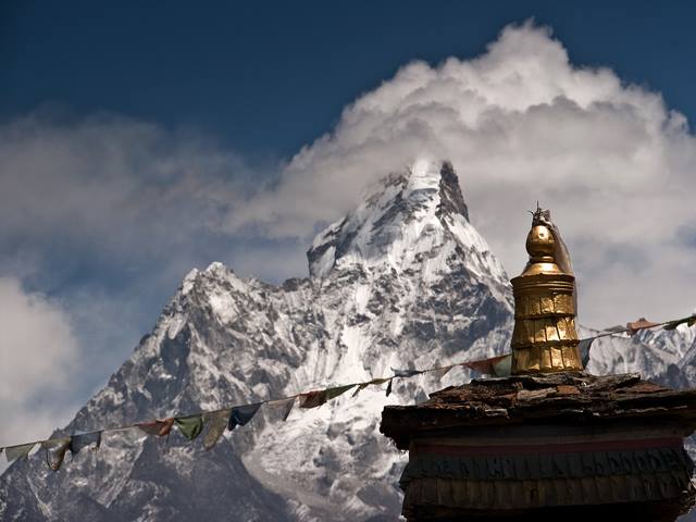 View of Ama Dablam from near Namche